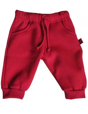 Pantalon bébé et enfant Lesconil en molleton rouge